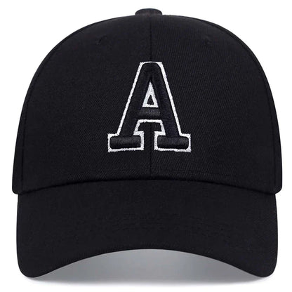 Unisex A Letter Side Ar Embroidery Baseball Caps