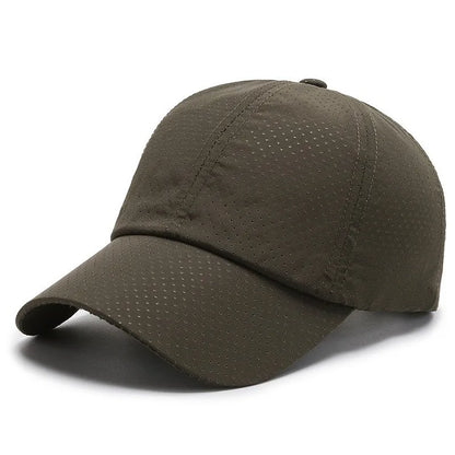 Solid Color Mesh Cap Baseball Cap Women Autumn Korean Edition Sunscreen Hat