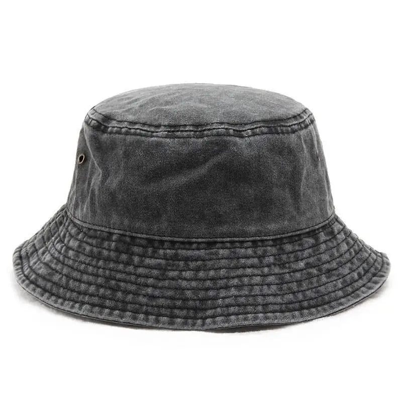 Denim Fisherman Hat Versatile Sunshade Basin Hat Plain Face Small