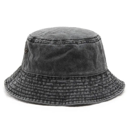 Denim Fisherman Hat Versatile Sunshade Basin Hat Plain Face Small