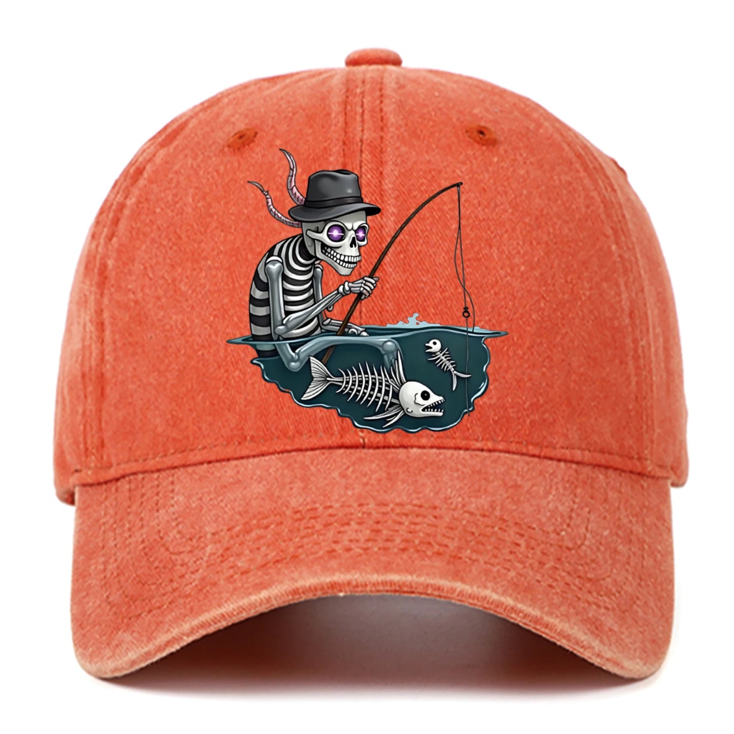 Personalized Skull Print Baseball Cap For Men And Women, Halloween Party Decoration Hat