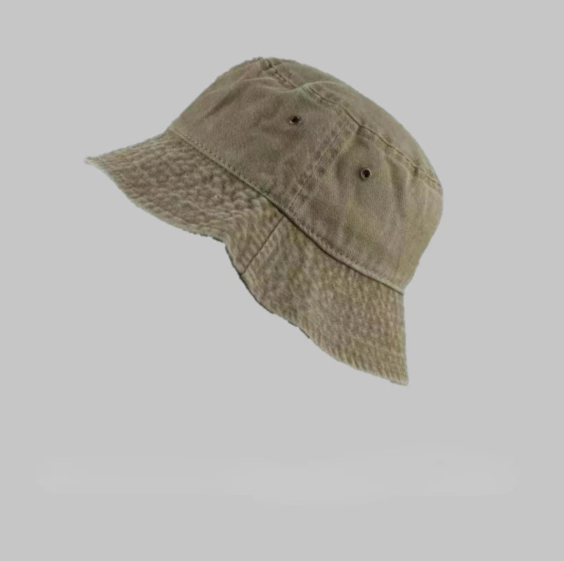 Fashion Women Men Washed Denim Solid Vintag Bucket Hats