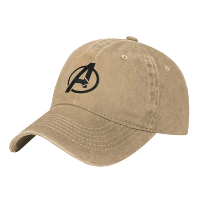 Baseball Caps Casual Distressed Denim Captain America Superhero Agents Of Shield