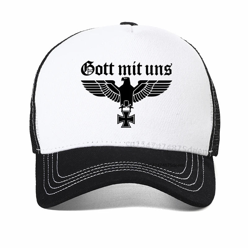 God With Us Eagle Pin WW2 Wehrmacht Military Badge Baseball Cap