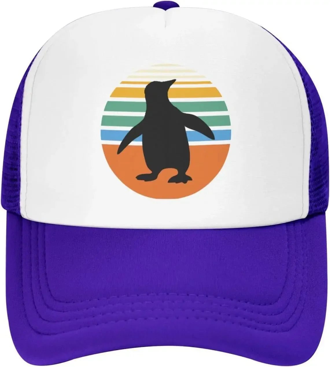 New Vintage Penguin Mesh Baseball Cap
