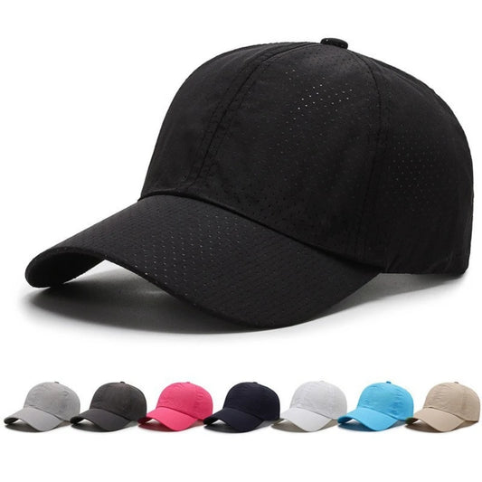 Spring Summer Solid Color Hats For Men Mesh Cap Baseball Cap