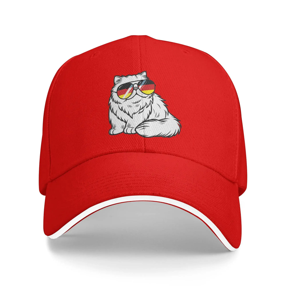 German Flag Cat Baseball Cap