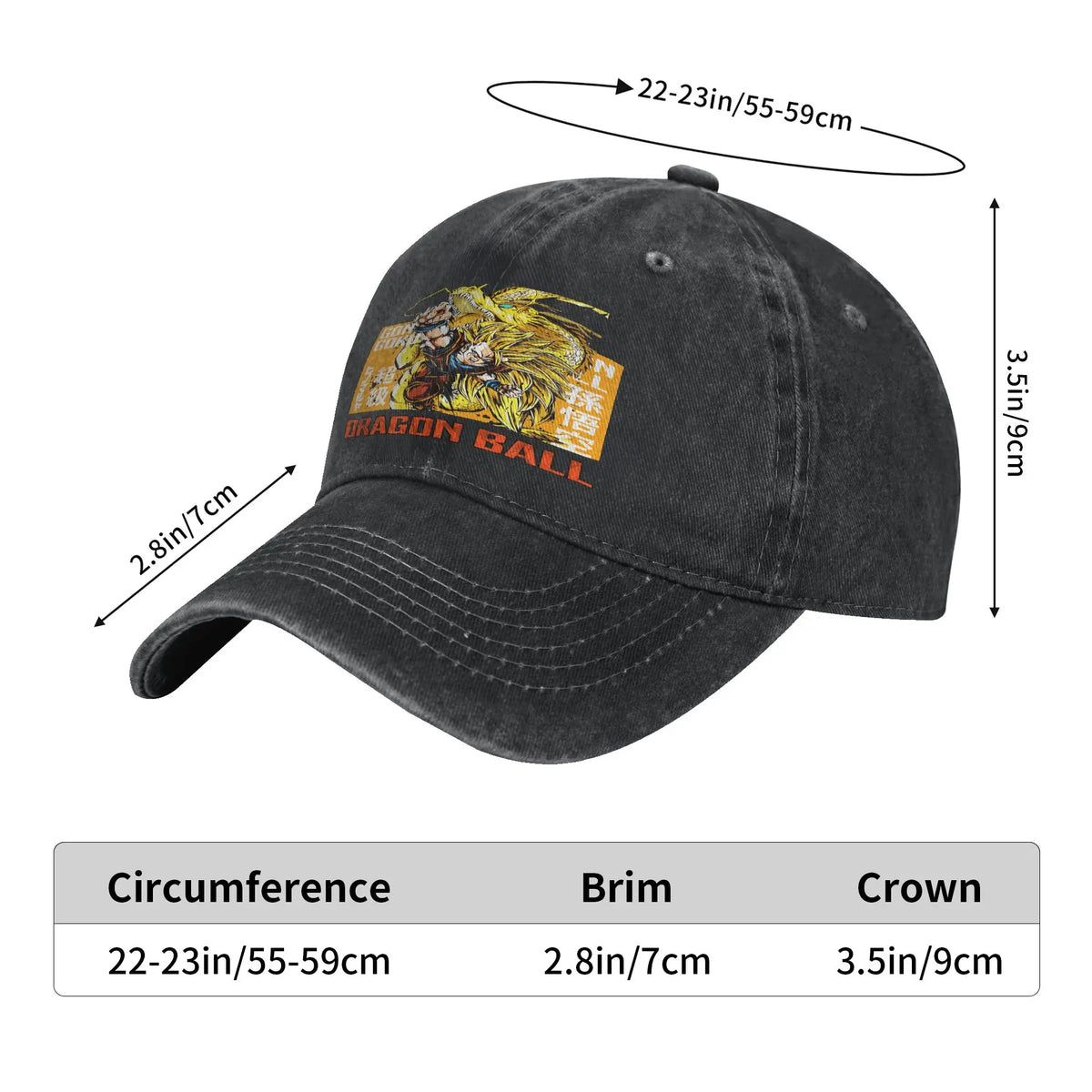 Dragon Ball Z Anime Cap Unique Baseball Cap