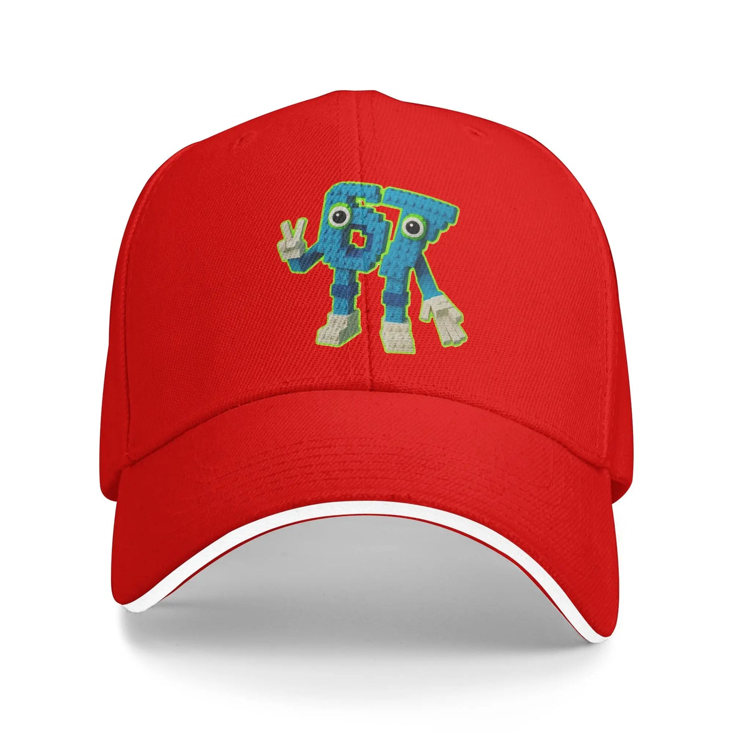 67 Meme Character Brainrot Casual Baseball Cap
