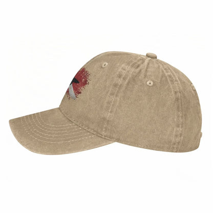 Vintage Shark Scuba Dive Flag Retro Sports Denim Cap Baseball Hat