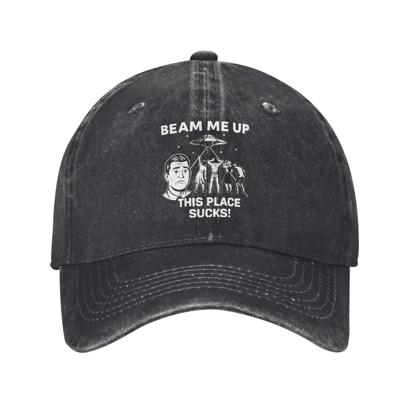 Beam Me Up This Place Sucks Casual Baseball Cap