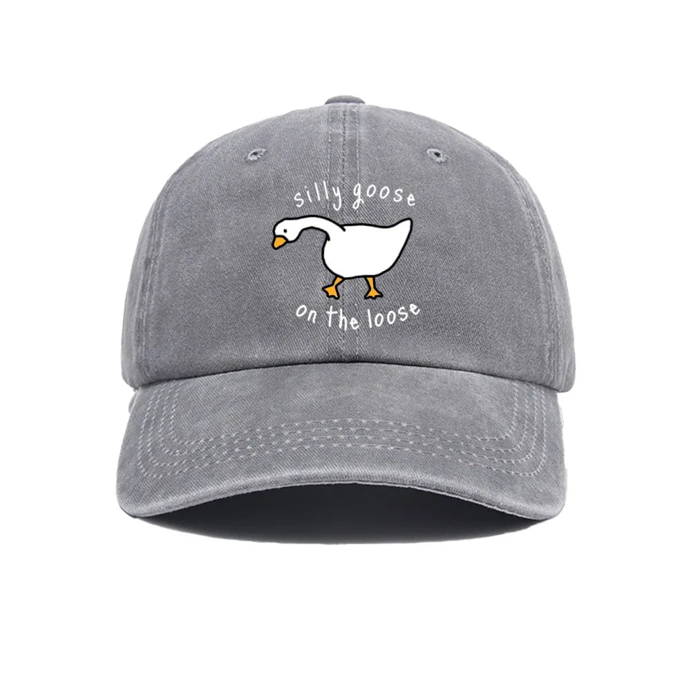 Big Goose Printed Baseball Hat For Men And Women