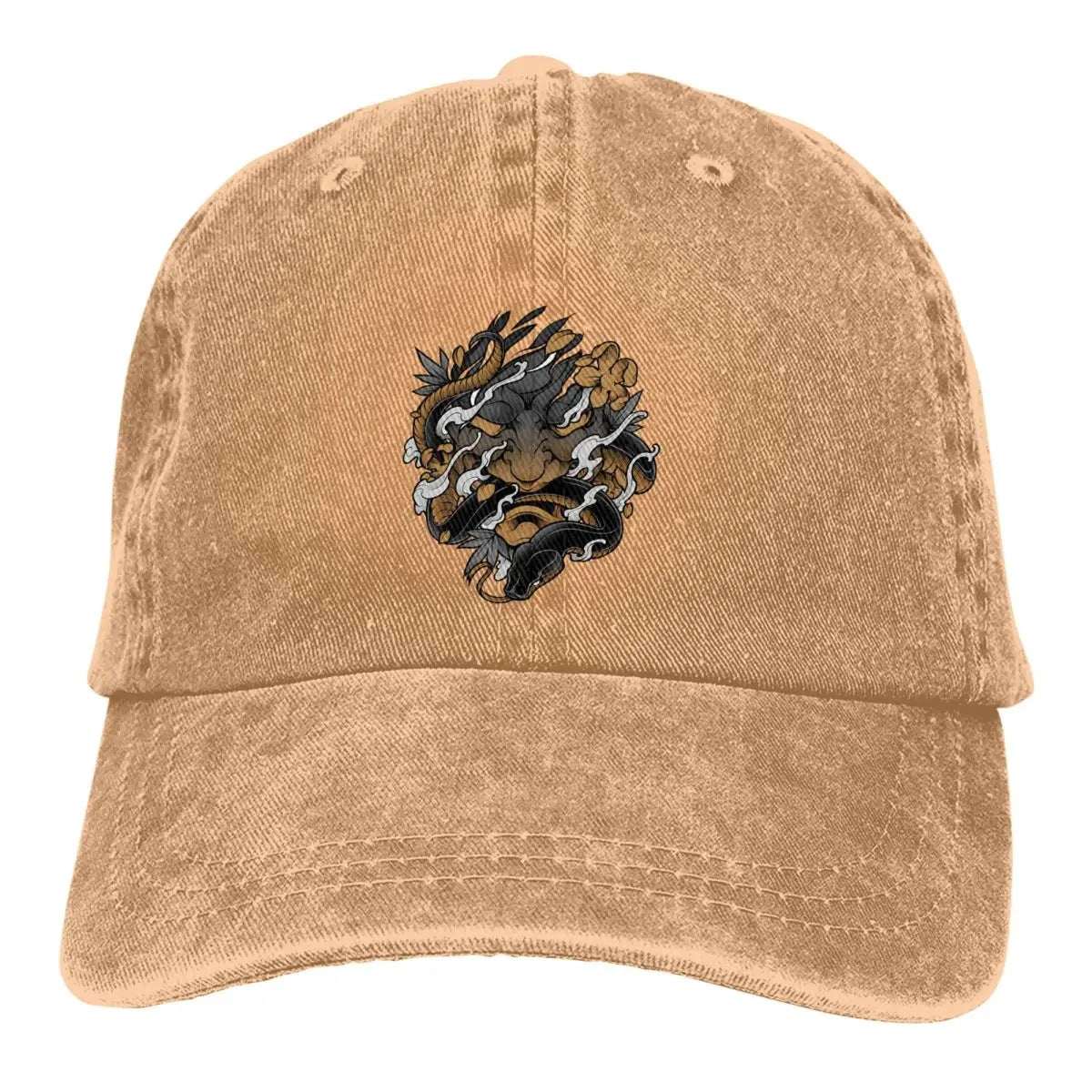 Summer Cap Sun Visor Oni Irezumi Hip Hop Caps Samurai Oni Baseball Cap