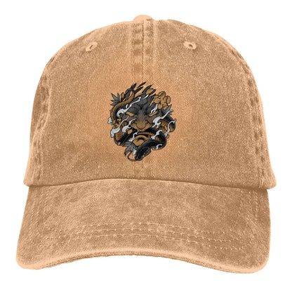 Summer Cap Sun Visor Oni Irezumi Hip Hop Caps Samurai Oni Baseball Cap