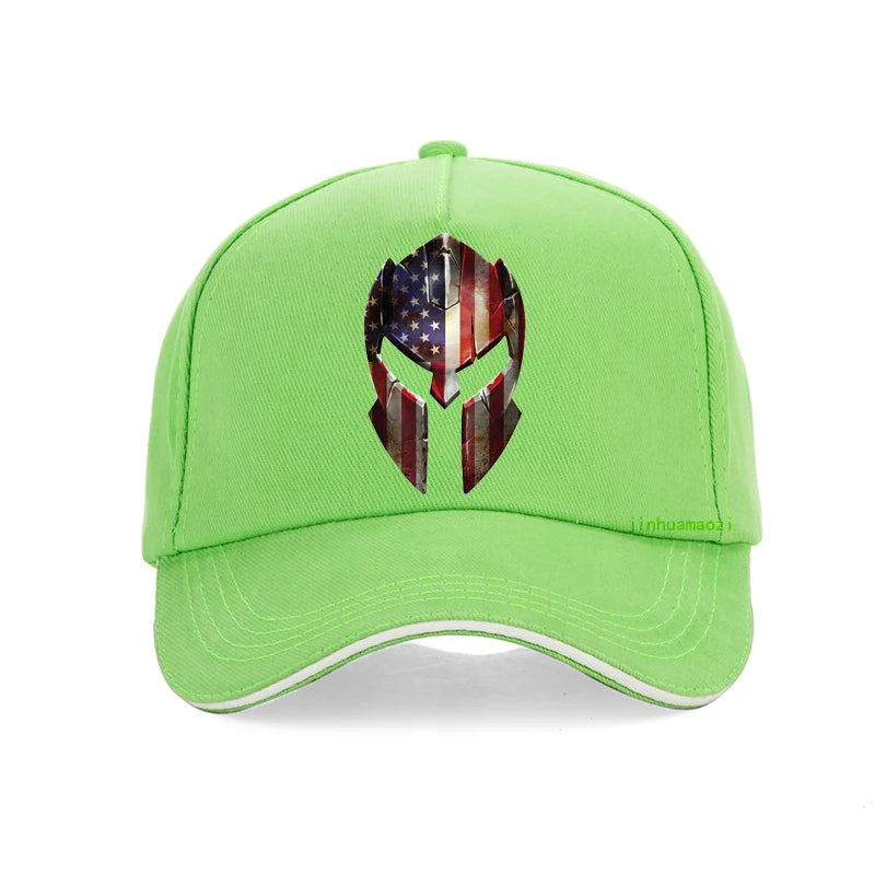 Spartan Molon Labe Sparta hat Cartoons Print Baseball Cap