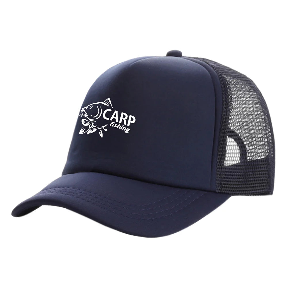 Carp Fish Trucker Caps Men Funny Fishing Printing Hat Baseball Cap
