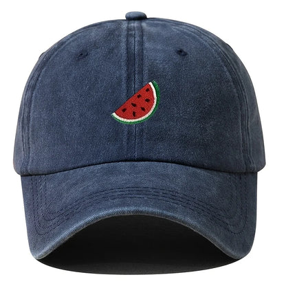 Four Season Baseball Cap With Watermelon Print Pattern For Both Men And Women