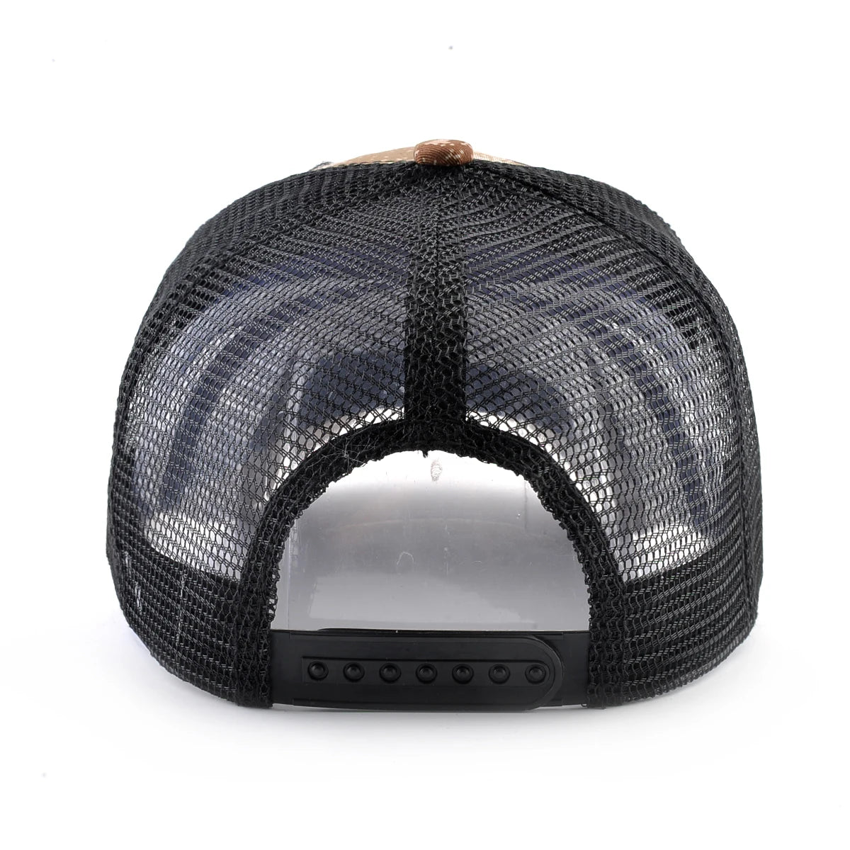 Camouflage With Embroidery Lion Patch Snapback Baseball Cap