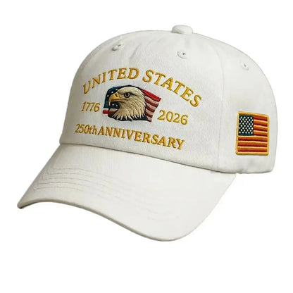 250th Anniversary Hat USA Patriotic Baseball Caps For Men Women