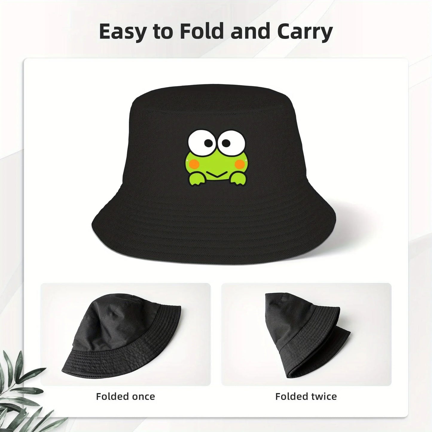 Keroppi Bucket Hat Harajuku Fisherman Caps
