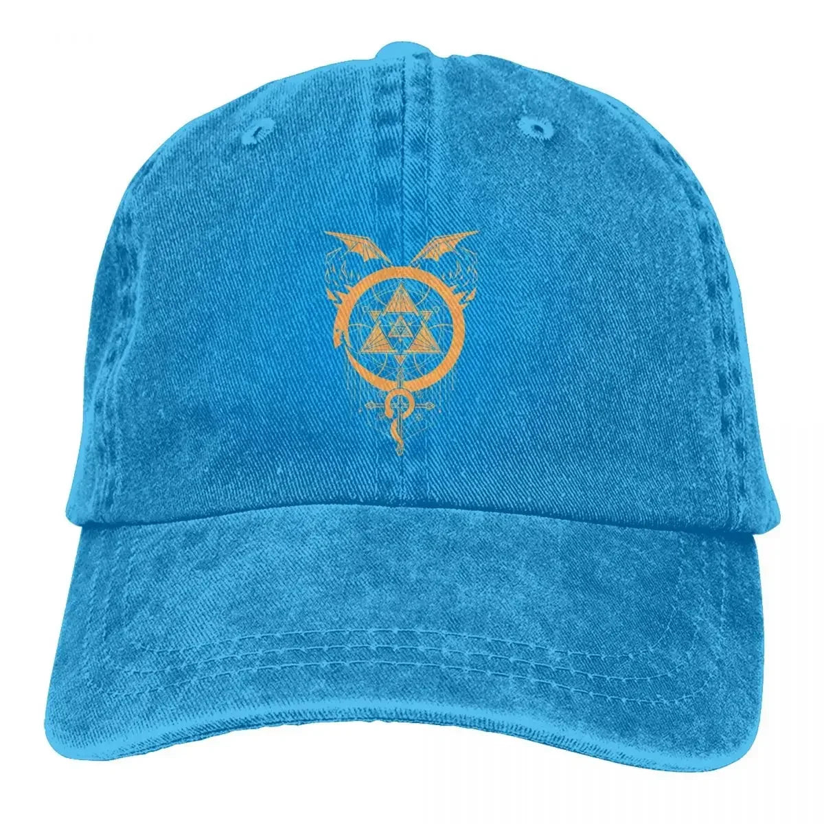 Fullmetal Alchemist Anime Multicolor Hat Peaked Men Women's Gilded Snakes Of Alchemy Baseball Caps