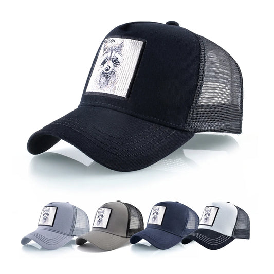 Spring Summer Baseball Cap With Lion Embroidery