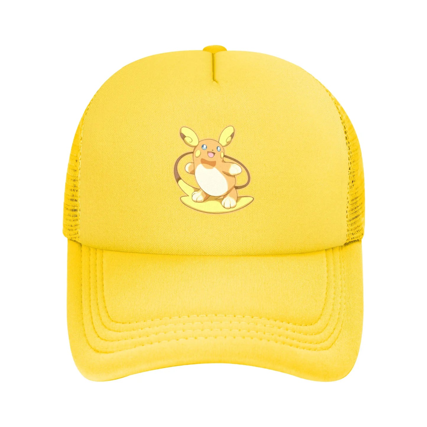 Pokemoned Yellow Duck Psyduck Trucker Caps Mesh Baseball Cap