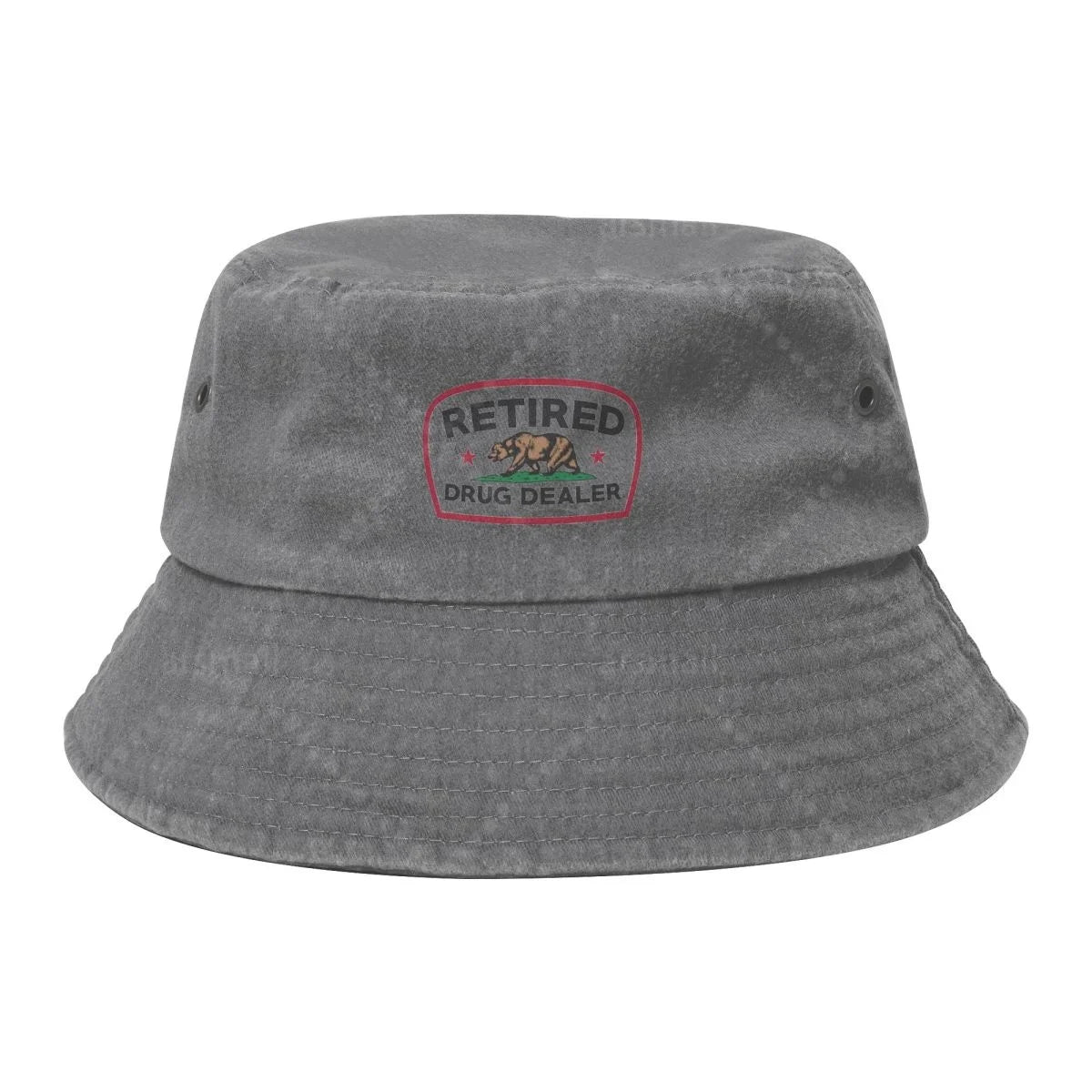 Retired Drug Dealer Unisex Cotton Bucket Hats Adjustable Outdoor Sun Hat for Beach Travel
