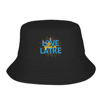 Vocation Getaway Headwear Smiley Stitch Cute Anime Bucket Hat Fashion Women