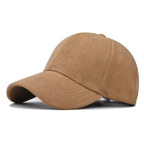 Vintage Faux Suede Baseball Cap