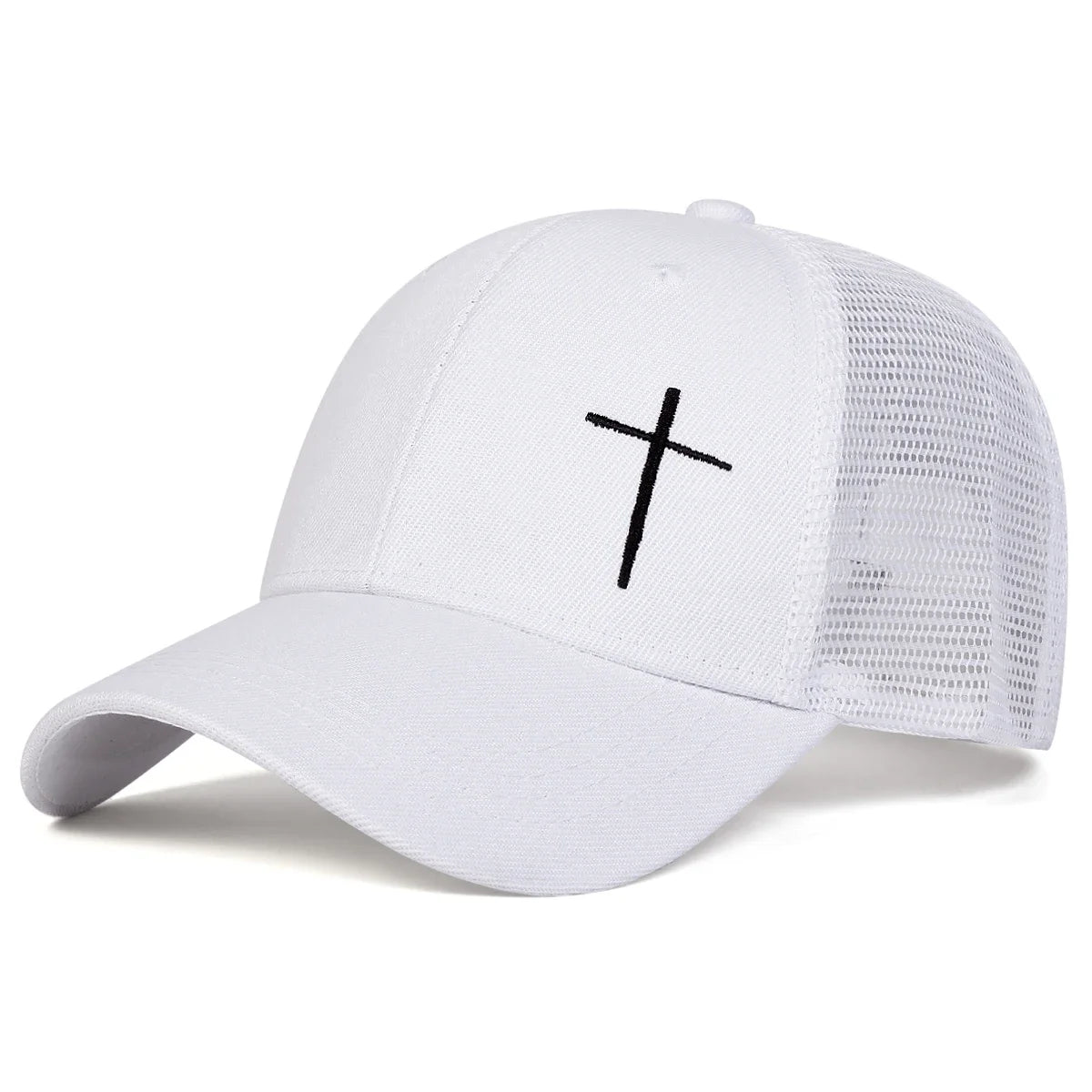 Unisex Cross Embroidery Baseball Caps