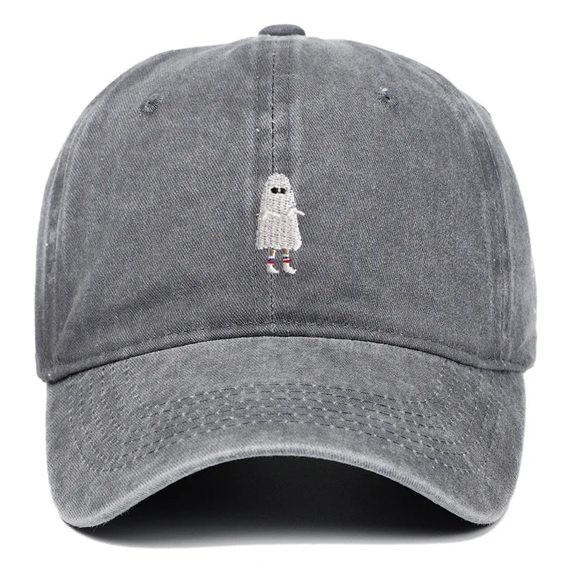 Halloween Ghost Embroidered Baseball Hat