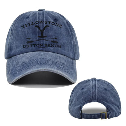 1pc Outdoor Yellowstone Dutton Ranch Hat Cross Ponytail Baseball Cap
