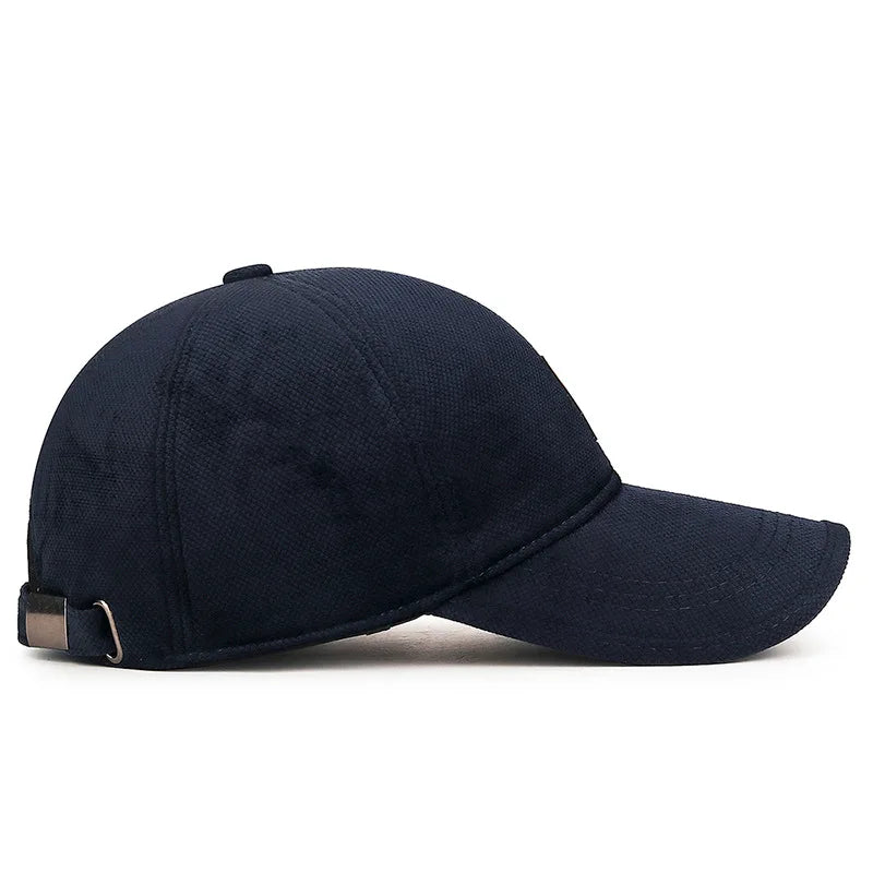 Autumn And Winter Cotton Hat With Fleece Warm Ear Protection Baseball Cap