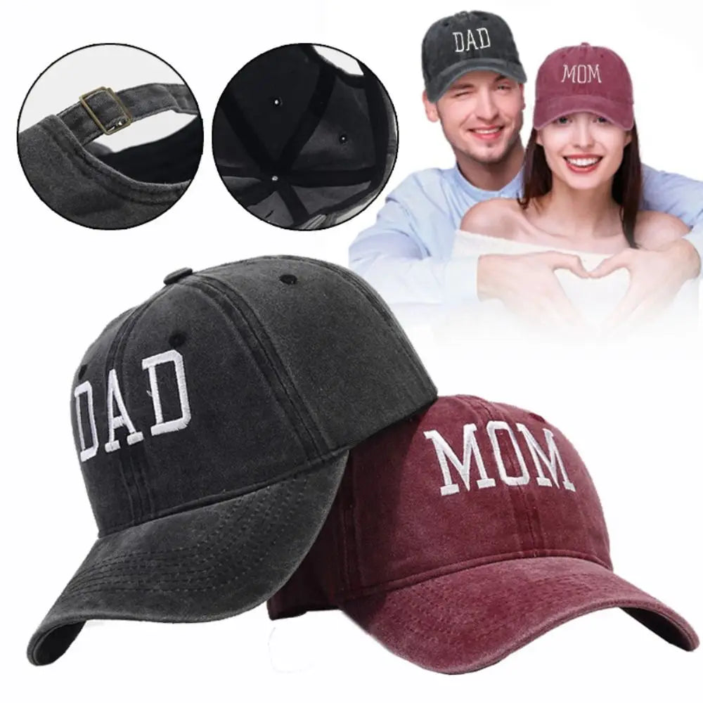 Fashion Visors DAD MOM Embroidery Baseball Caps