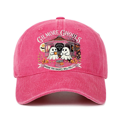 Letter Ghost Printed Baseball Cap For Men And Women