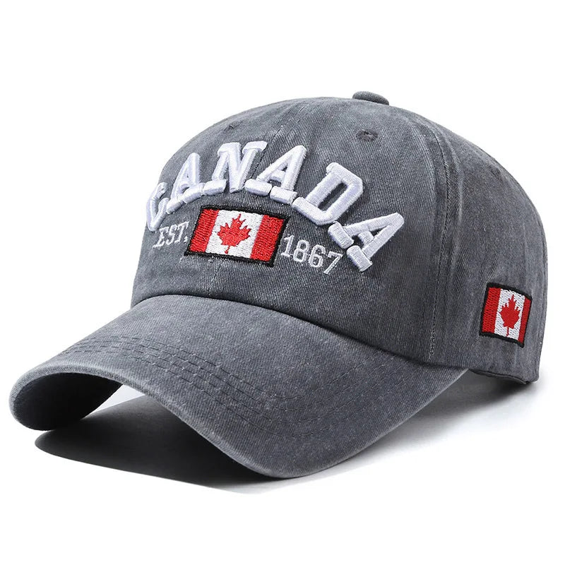 Men And Women Letters Fashion Trend Hat Canada Letters Baseball Cap Cotton