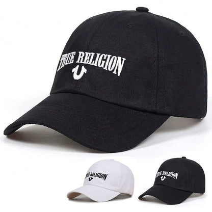 Fashionable letter embroidered baseball cap for men and women