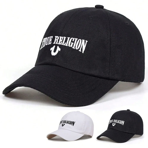 Fashionable letter embroidered baseball cap for men and women