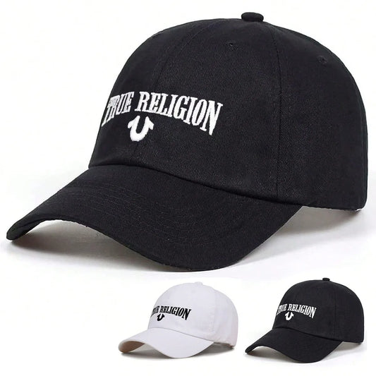 Fashionable letter embroidered baseball cap for men and women