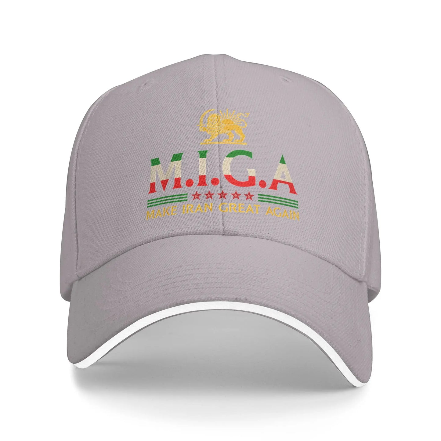 Make Iran Great Again Emblem Of Iran MIGA Casual Baseball Cap