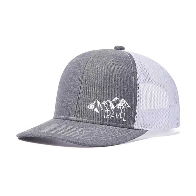 Peak TRAVEL Curved Adult Baseball Cap for Men Women Outdoor Mesh Duck Hat