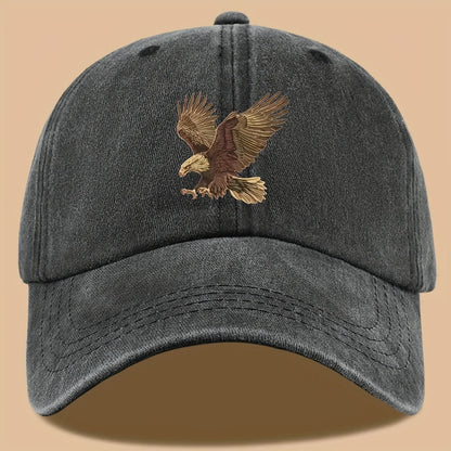 Eagle Print Baseball Cap Adjustable For Both Men And Women