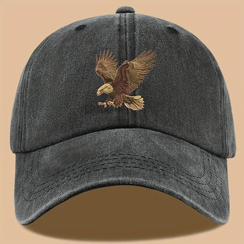Eagle Print Baseball Cap Adjustable For Both Men And Women