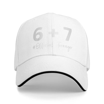 Summer Funny 13th Birthday Teenager 13 Year Old Baseball Cap