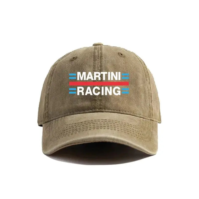Martini Racing Baseball Caps Distressed Hats Cap Men Women