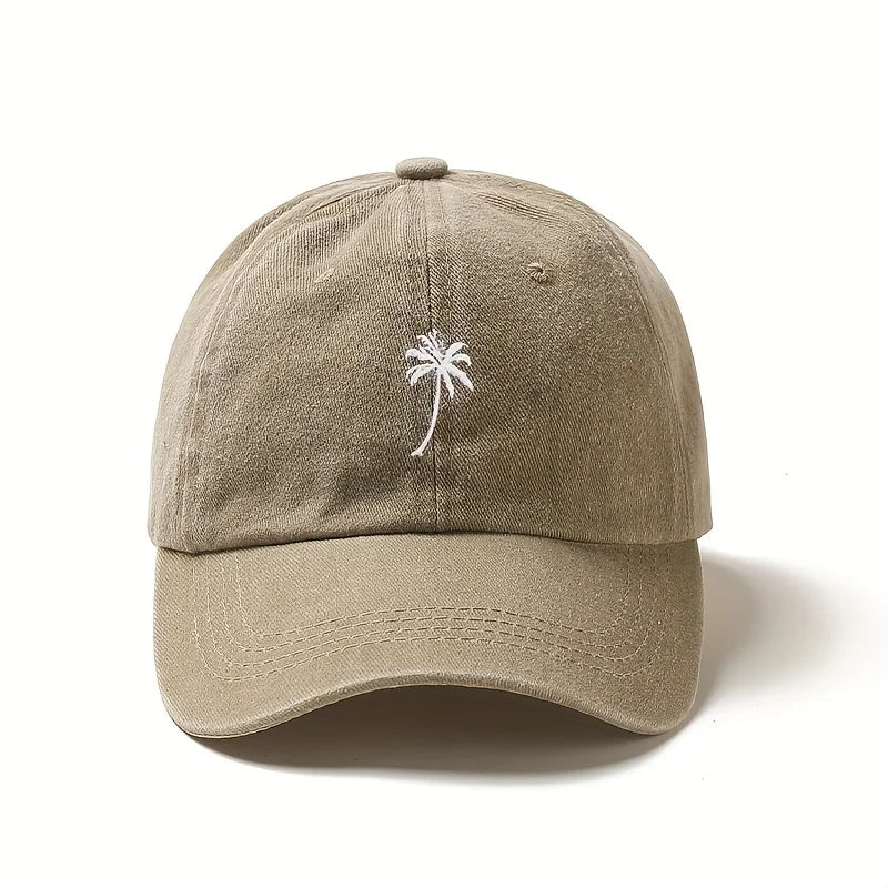 Retro Washed Embroidered Baseball Caps For Women