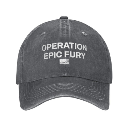 Operation Epic Fury 2026 Casual Baseball Cap For Women Men