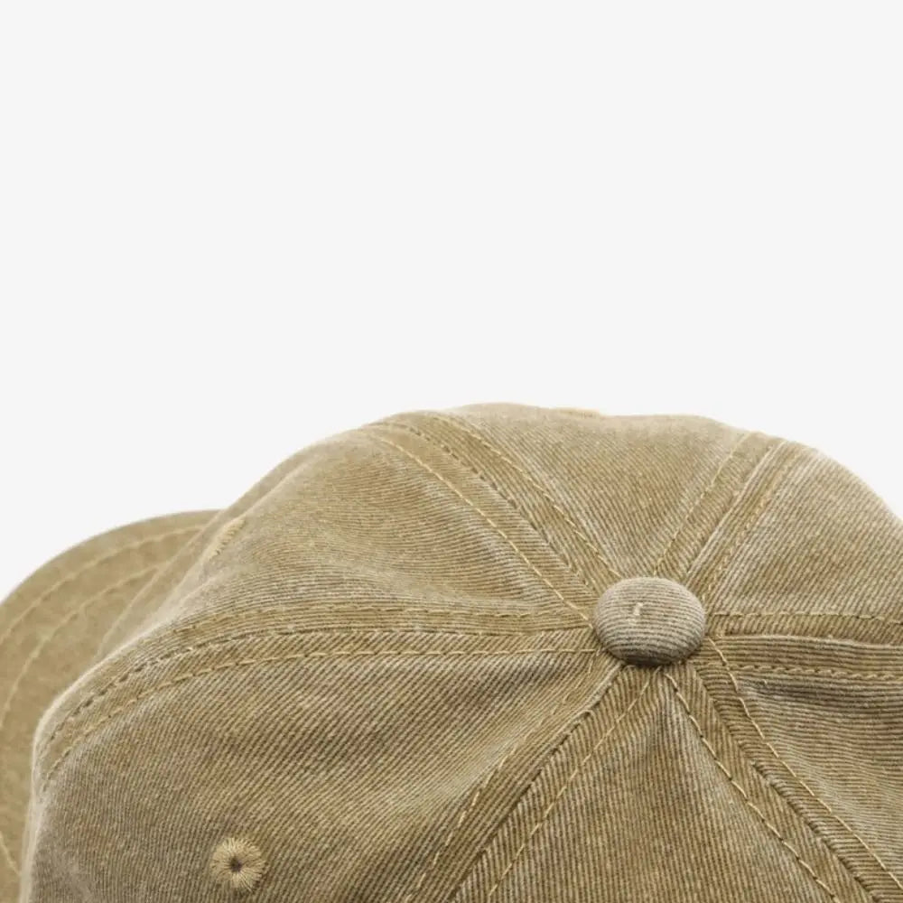 Fashion Short Brim Baseball Cap Adjustable Solid Color