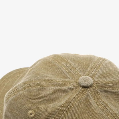 Fashion Short Brim Baseball Cap Adjustable Solid Color
